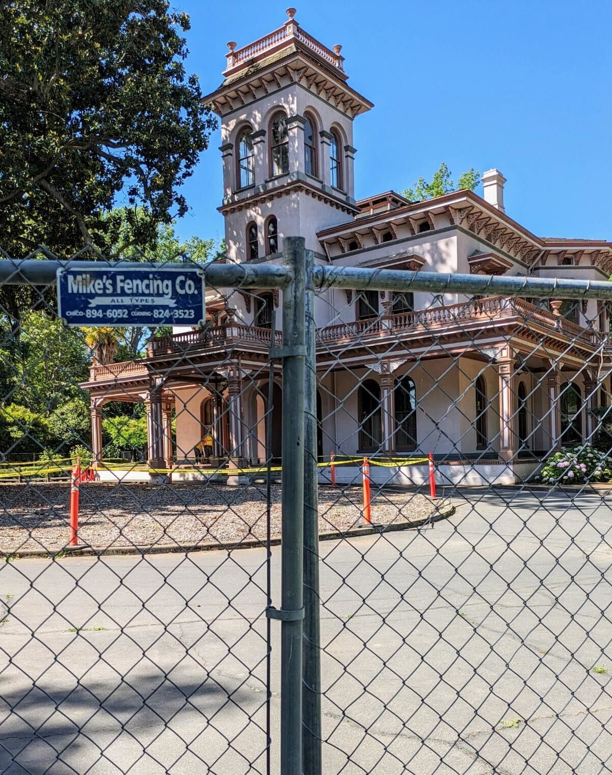 Mike's Fence Company at Bidwell Mansion